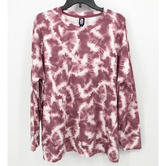 IDEOLOGY Women's Crewneck Top XL Tie Dye Purple Long Sleeve Pullover NWT - Picture 2 of 13